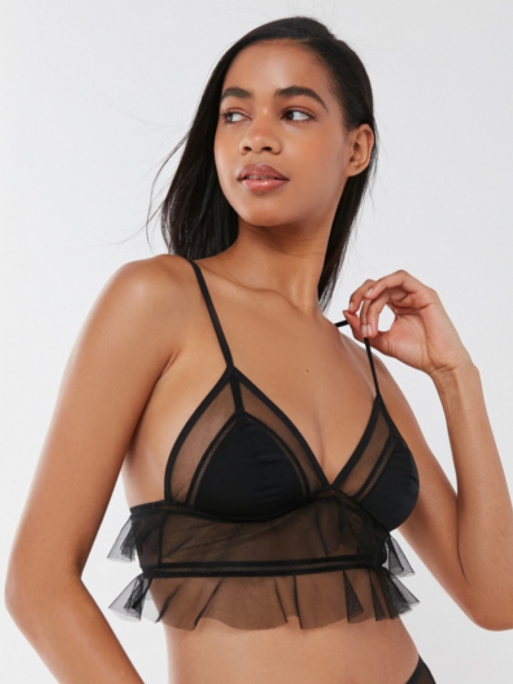 Urban Outfitters Bralette Mesh Top